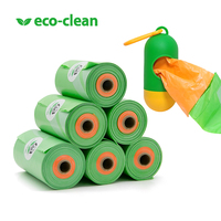 Eco-clean Custom 2 Kleuren Poepzakjes Dierenpoepzakjes EPI Ecologisch Verantwoorde Hondenpoepzakjes Op Maat Bedrukt Hondenpoepzakjes
