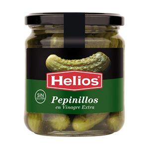 Helios GHERKINS 345G Peperoni Sottaceto Extra Senza Glutine - Product Image 1