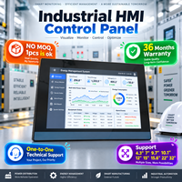 Panneau d'opération HMI Mochuan 7'' Mc-h070s avec écran LCD programmable PLC, compatible VFD, avec Ethernet série pour système de mélange