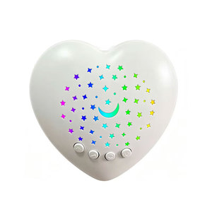 Machine à Sons en Plastique en Forme de Cœur pour Bébés et Enfants, Sons Apaisants, <span class=keywords><strong>Bruit</strong></span> <span class=keywords><strong>Blanc</strong></span>, Berceuses, <span class=keywords><strong>Capteur</strong></span> de Pleurs, Veilleuse LED Étoile - Vente en Gros - Product Image 1
