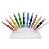 Crayons de cire à la paraffine effaçables, non toxiques, avec logo personnalisé, pour lot de 12 couleurs, mignons, torsadables, adaptés aux enfants, fournitures de peinture