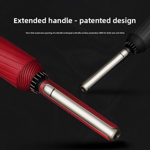 <span class=keywords><strong>Parapluie</strong></span> publicitaire <span class=keywords><strong>haut</strong></span> <span class=keywords><strong>de</strong></span> <span class=keywords><strong>gamme</strong></span> 16 baleines 190T à manche long, personnalisable avec logo, pour hommes et femmes, droit, texte imprimé, protection UV - Product Image 2