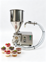 Machine de remplissage pour pâtisseries : Donuts, Croissants, Mousse, Parfait, Desserts en coupelles, Cheesecake, Pudding, Crème, Chocolat
