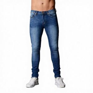 Nuevos Jeans Anchos de Algodón 100% Elásticos con Borlas y Rasgaduras para Hombre, Estilo Urbano Europeo Americano, Venta Caliente 2026 - Product Image 3