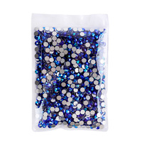 Strass en gros 72 couleurs SS3 SS4 SS6 SS8 SS10 SS12 SS16 SS20 à coller, en verre à dos plat, pour vêtements