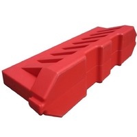 Barrière de circulation routière en plastique robuste pour la construction, contrôle des foules, séparation temporaire des voies, barrière de sécurité remplissable d'eau