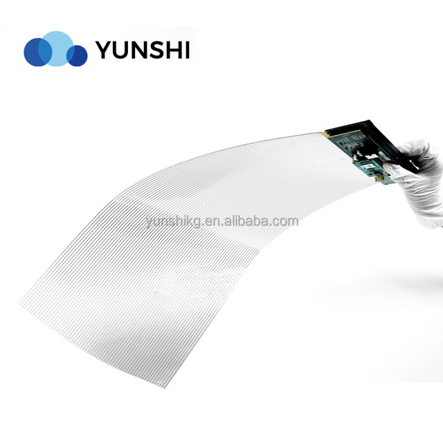 FutureX Transparent Flexible LED Screen Film Display Soft LED Animation for Glass Windows and Curved Curtain Advertising