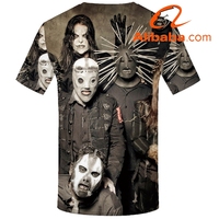 Vente en gros, bande de Rock colorée T Shirt Kiss vêtements Tshirt Tees Tops vêtements hommes T-Shirt 3D T-Shirts hommes Ftness nouveau