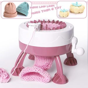 เครื่องถักไหมพรมวงกลมอัตโนมัติ DIY สำหรับถักถุงเท้า ถุงมือ เสื้อสเวตเตอร์ ราคาประหยัด 48 เข็ม สำหรับใช้ในบ้าน - Product Image 3