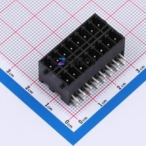 DB2ERHBG-3.5-2*8P-BK Plug-in Terminal Block Bent Lead Through Hole,P=3.5mm Board-to-Board / Socket Closed Snap Fixing 2x8P 3.5mm - Product Image 1