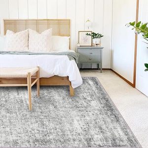 <span class=keywords><strong>Tapis</strong></span> pliable antidérapant à imprimé floral 4x6, lavable, vintage, traditionnel, pour chambre à coucher, salon - Product Image 1