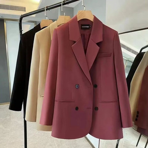 Chaqueta de Traje para <span class=keywords><strong>Mujer</strong></span>, Venta Caliente, Primavera y Otoño, Holgada y Versátil, Cruzada, Casual, Profesional - Product Image 1