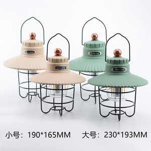 Retro Lantern LED Rechargeable Warm White Light Outdoor Camping Portable <b>Tent</b> Hanging Lamp - Product Image 4