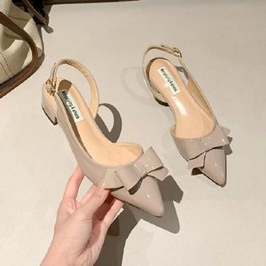 Sandalias QuiteS 2026 con Tacón Grueso, Parte Superior de PU, Suela de Goma, Tacones Bajos, Elegantes y Sexys para Uso Diario y Oficina, para Mujer - Product Image 2