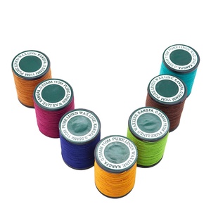 <span class=keywords><strong>Fil</strong></span> <span class=keywords><strong>de</strong></span> cire <span class=keywords><strong>de</strong></span> <span class=keywords><strong>lin</strong></span> haute résistance 0,55 mm 110 m pour couture à la main du cuir - Product Image 2