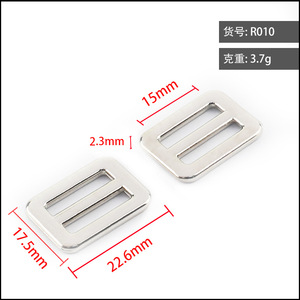 Hebilla deslizante de aleación de zinc de 15 mm a 50 mm, ajustable para bolsos, resistente al desgaste, con resorte duradero, primavera 2024 - Product Image 3