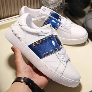 Unisex Designer Breathable Lace-up Platform Casual Shoes Cowhide Upper PU Outsole Height Increase White Dress Retro Sports - Product Image 3