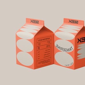 Boîte de papier en carton de forme supérieure de toit de <span class=keywords><strong>maison</strong></span> de qualité supérieure avec boîte de carton de boisson de jus de lait laminé brillant de qualité alimentaire enduit de PE - Product Image 4