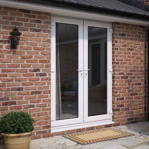 ホテルダイニング使用ハリケーンダブルUPVCプラスチックビニールケースフレンチモダンデザイン<span class=keywords><strong>PVC</strong></span>ドアインテリア - Product Image 3