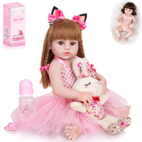 ITTL 24 pouces 60cm renaissance Reborn réaliste câlin doux corps poupée haute Simulation bébé poupées avec vêtements