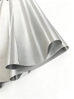 Tissu Faraday tissé argenté anti-RFID pour blindage EMF conducteur, motif losanges, pour textiles de maison
