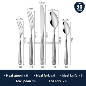 Ensemble de couverts en acier inoxydable écologique en gros, blé, 5/30 pièces, fournisseurs de couverts pour les voyages, les restaurants, les cadeaux d'affaires - Product Image 5