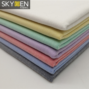 Skygen super fin sergé de couleur unie 100% coton rouleau de tissu indonésie blanc tissu de voile de coton textile - Product Image 4