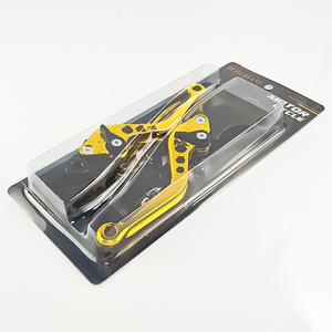 Levier de frein de moto Qiangye 6 en 1 noir, rouge, bleu, argent, or pour pièces de moto - Product Image 2