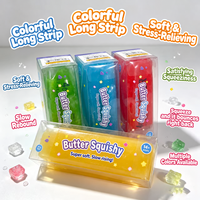 Jouet Squishy en forme de barre de beurre, doux, malléable, rempli de slime, nouveauté