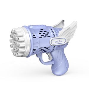 Juguetes al aire libre de verano, cohete Gatling, máquina de goma de mascar, 23 agujeros, súper Multi-burbuja automática, pistolas de burbujas, 2022 - Product Image 1