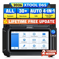 Herramienta de Diagnóstico XTOOL D6S con Actualización Gratuita, Más de 30 Funciones de Reinicio, Escáner de Sistema Completo, Lector de Códigos OBD2, Disponible en EE. UU.