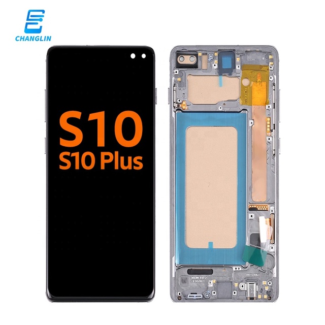 Changlin OEM OLED LCD SM-G975 AMOLED Display Touch Screen Original for Samsung Galaxy S10 Plus with Frame Replacement Guangzhou