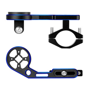 Yueli Bicycle Computer Bracket Aluminum Alloy Adjustable Handlebar Mount Telescopic Extension Holder For <b>Cycling</b> Computers - Product Image 1