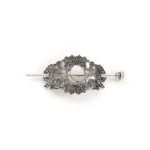 Épingles à cheveux vintage en argent, pinces à cheveux en métal avec nœuds celtiques, barrettes rétro vikings, accessoires bijoux, épingles à cheveux en forme de baguettes pour femmes - Product Image 6