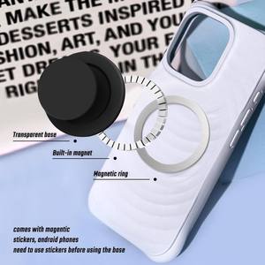 Soporte Magnético Flexible para Teléfono con Agarre de Dedo, Color Negro, Opciones Personalizadas para Montaje Universal Portátil de Teléfono Móvil - Product Image 4