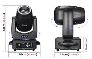 BPM-Spots 100 batterie et sans fil DMX 100W LED Spot lumière principale mobile scène DJ mariage Mover tête lumière batterie alimenté Club lumières - Product Image 4