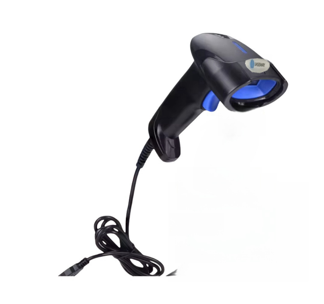 Wireless Barcode Scanner With Charge Base 1D Laser Handsfree 2.4G 433MHZ Long Range Bar Code Scanner