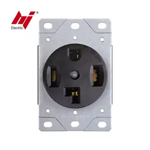 3Pole 4Wire Power Socket Flush Mount Receptacle NEMA 14-30R With ETL