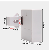 Bas prix en gros meubles Invisible tiroir serrure RF caché maison carte intérieur Rfid capteur intelligent clé serrure