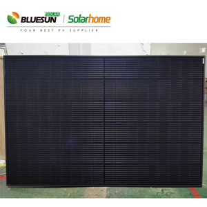 Panneau solaire noir PERC demi-cellule bifacial double vitrage 415W, design moderne, entrepôt USA - Product Image 3