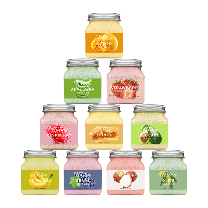 OEM/ODM натуральный органический фруктовый экстракт, скраб для лица, отшелушивающий скраб для тела и лица