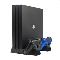 Support de refroidissement vertical pour console Iplay HBP-149A avec station de charge pour manette de jeu pour PS4 Pro Slim