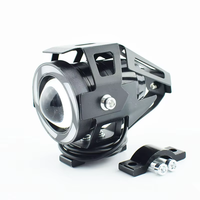 FDN Pièces de Moteur Accessoires Moteur Lumières U7 RGB Angel Eye Flash Led Phare pour Moto Scooter E-Bike Luces Led Para Motos