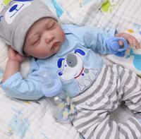 Jouets en peluche pour filles, maison de poupées reborn, puzzles en silicone pour bébés, poupée reborn miniature en silicone à corps entier