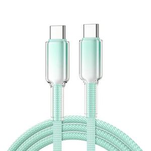 Cavo Dati USB 3.0 Intrecciato Dual Type-C, Ricarica Rapida 240W per Telefoni, Auricolari, Fotocamere e Scanner di Codici a Barre, in Nylon - Product Image 1