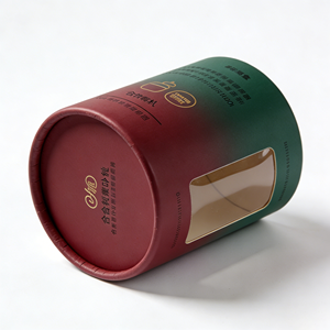 Luxury Custom Printed Cylinder Paper Box With Display <b>Window</b> Sturdy Round Cardboard Tube For Tea And Candle Packing - Product Image 3
