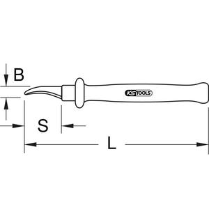 KS TOOLS Cuchillo de corte con aislamiento protector, 180mm - Product Image 2