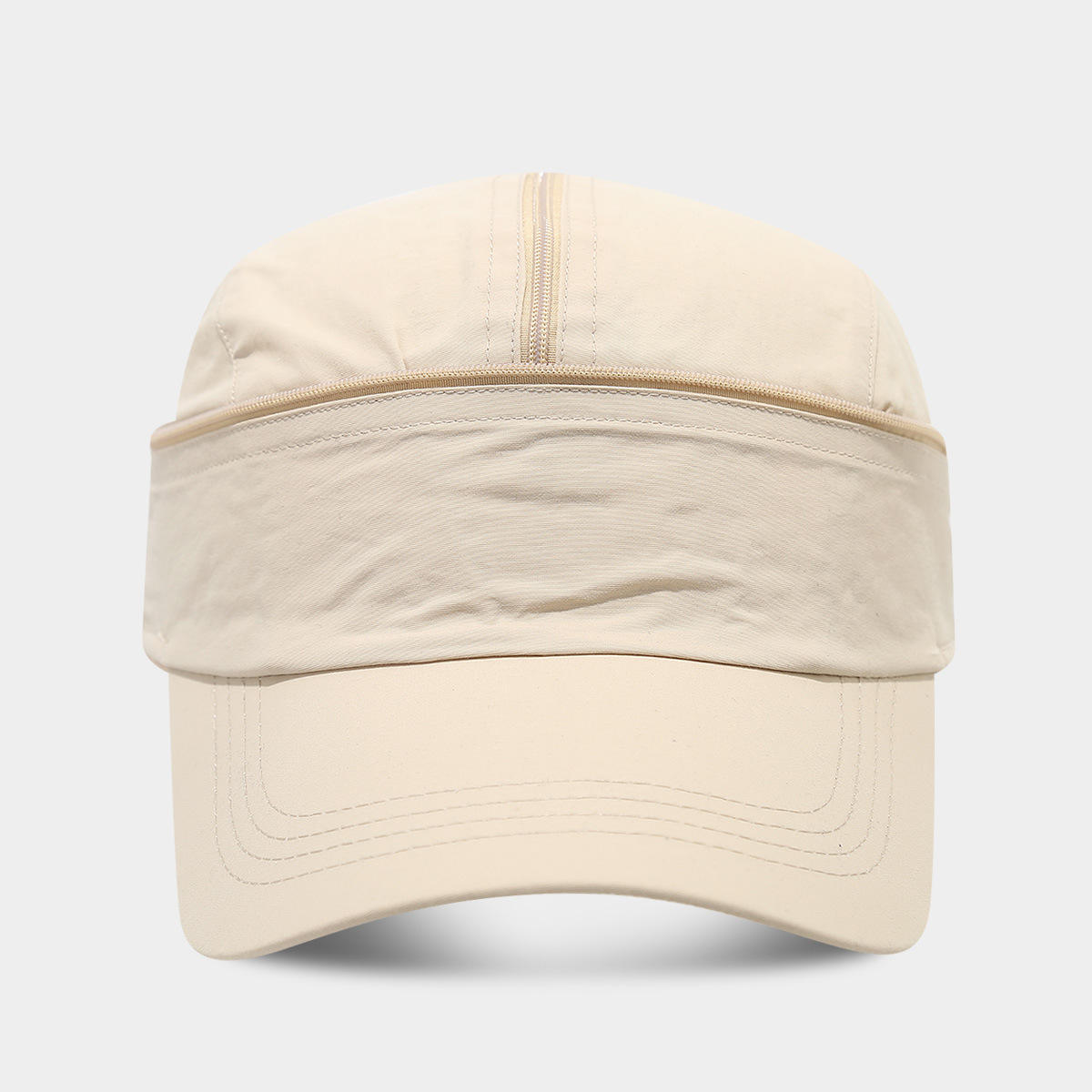 HZM-25016 Dual-Purpose Zipper Caps - Quick-Drying Outdoor Hats