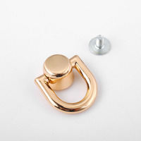 BC004 Boutons de poste à bille rotatifs à 360 degrés avec anneau en D Anneau en métal pour accessoires de matériel de sac à dos Argent