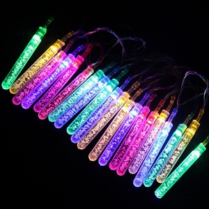 Barre de lumière LED à diamètres variés en acrylique transparent coloré avec bulles - Product Image 2